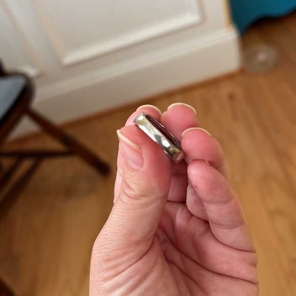 Charming Charlie rhodium silver ring size 7 CZ - Picture 8 of 9